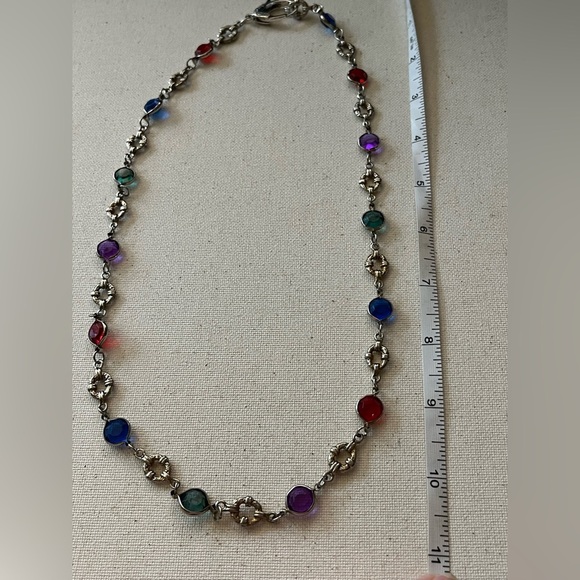 Vintage Inspired Multi-Color Glass Bead Necklace - Picture 5 of 5